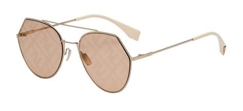 fendi ff 0194/s 233672-84e/eb-55|Fendi FF 0194/S 84E/EB Sunglasses in Beige Gold.